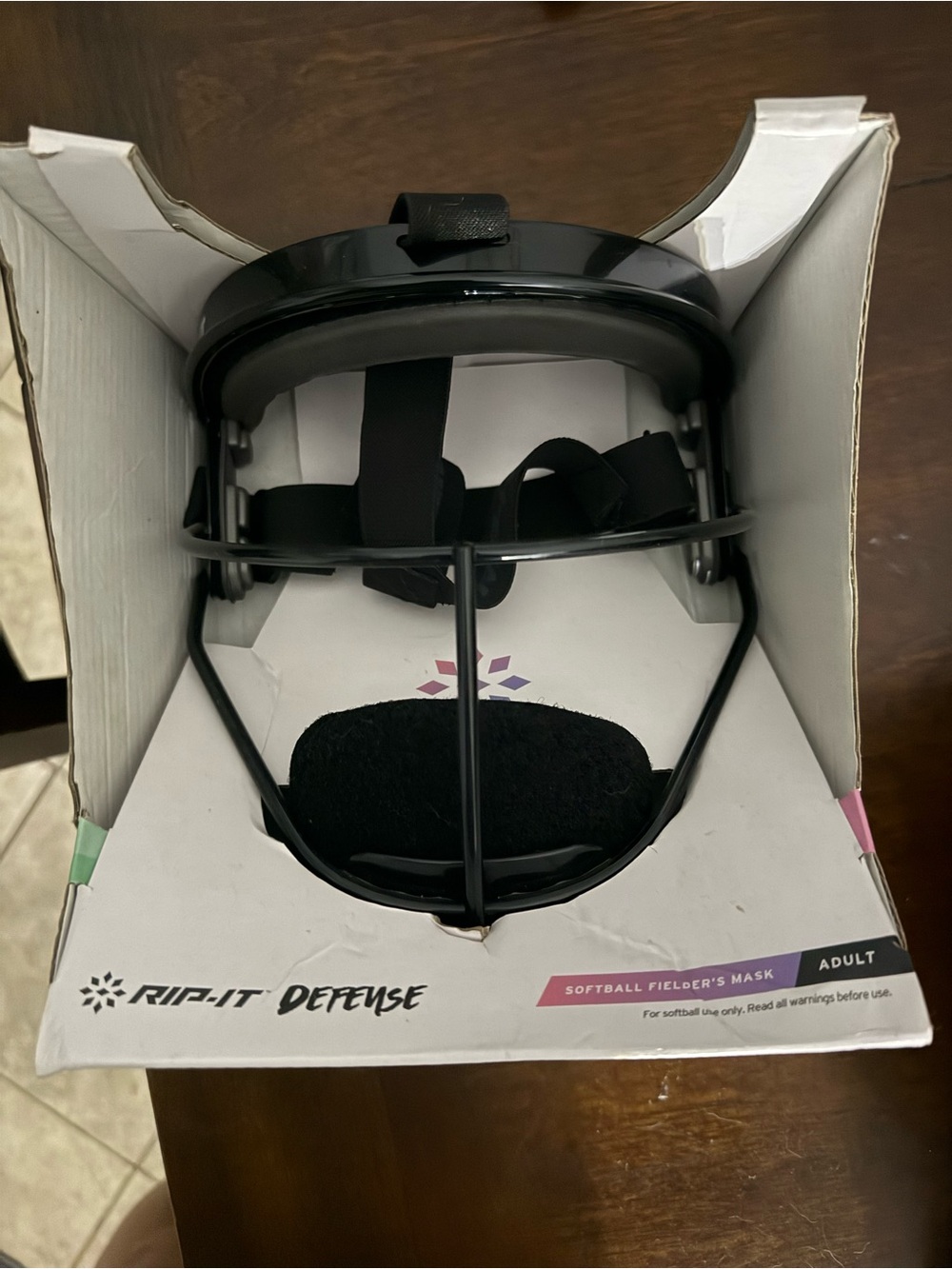 Defense Adult Softball Fielder's Mask - Black Rip-It New in Box